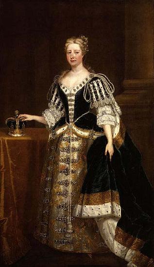 unknow artist Portrait of Caroline Wilhelmina of Brandenburg-Ansbach oil painting image